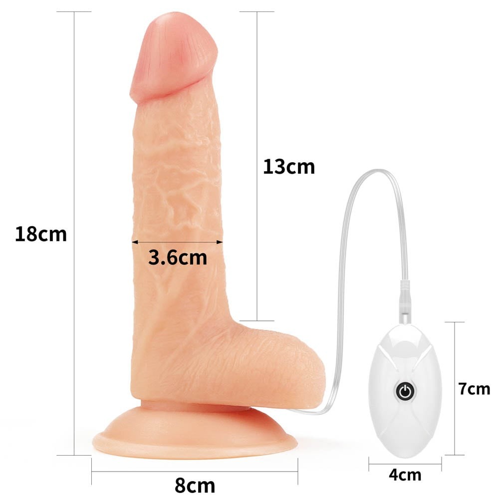7.0" Easy Vibrating Strapon Set