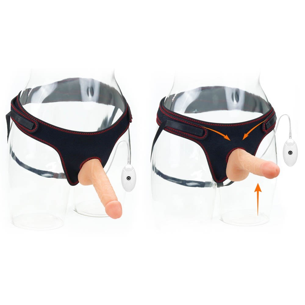7.0" Easy Vibrating Strapon Set