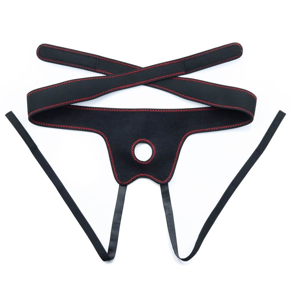Easy-on harness with strap