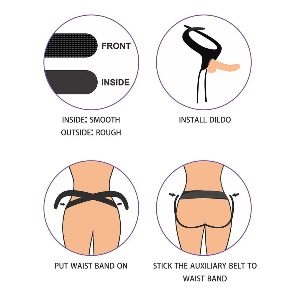 Easy-on harness with strap