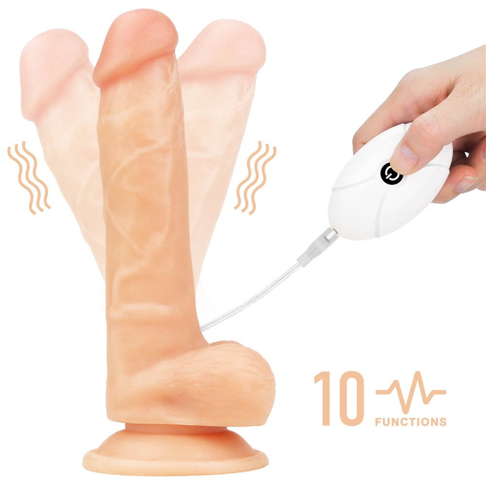 7.5" Easy Vibrating Strapon Set