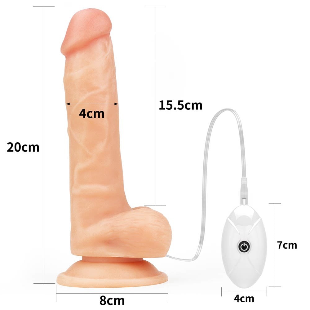 7.5" Easy Vibrating Strapon Set