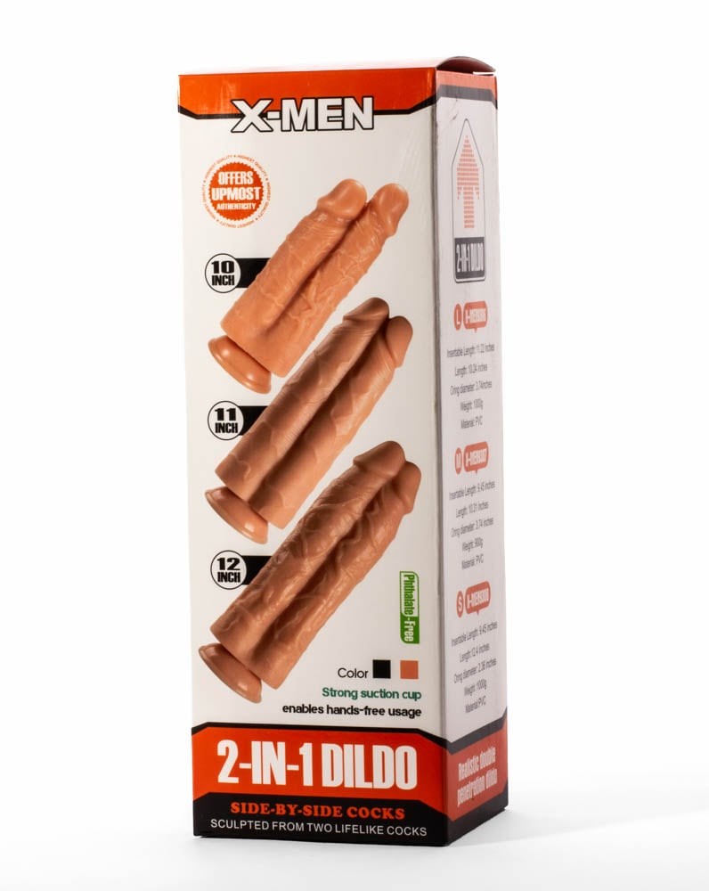 X-Men 11" 2-in-1 Flesh-Colored Dildo