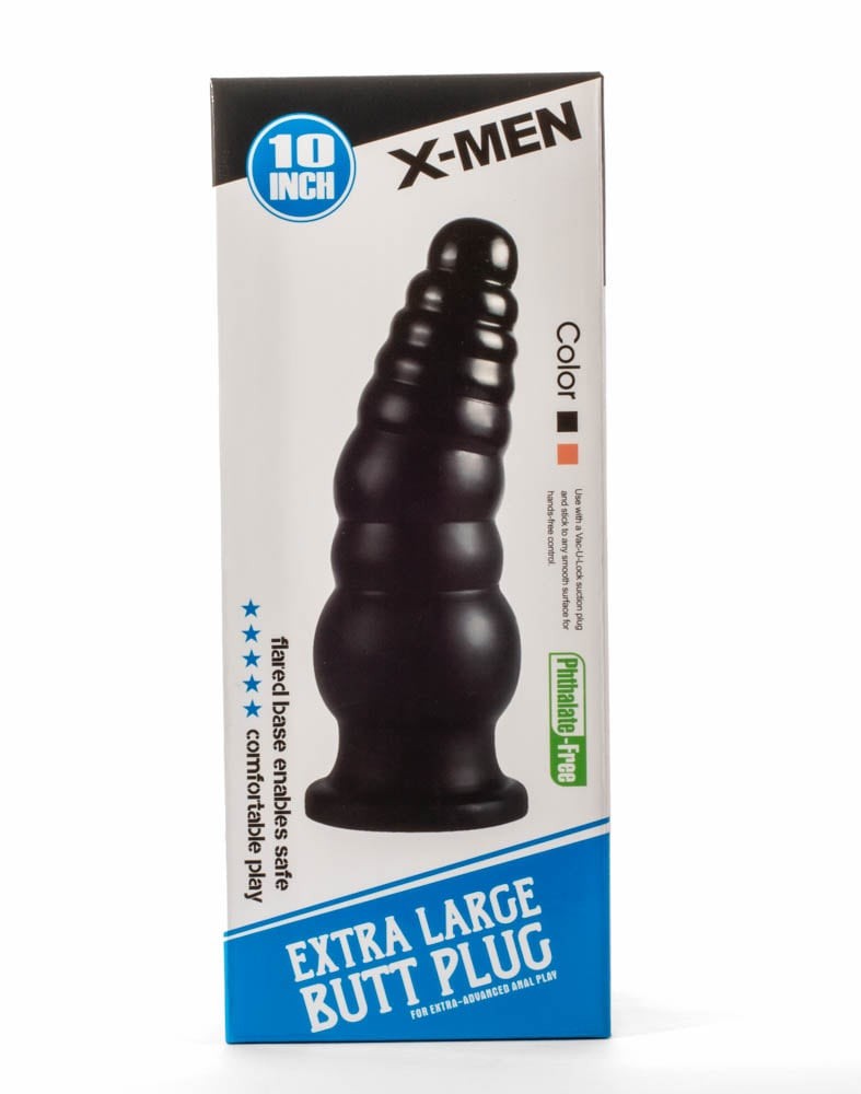 X-Men Extra Large Anal Plug 10" Black II