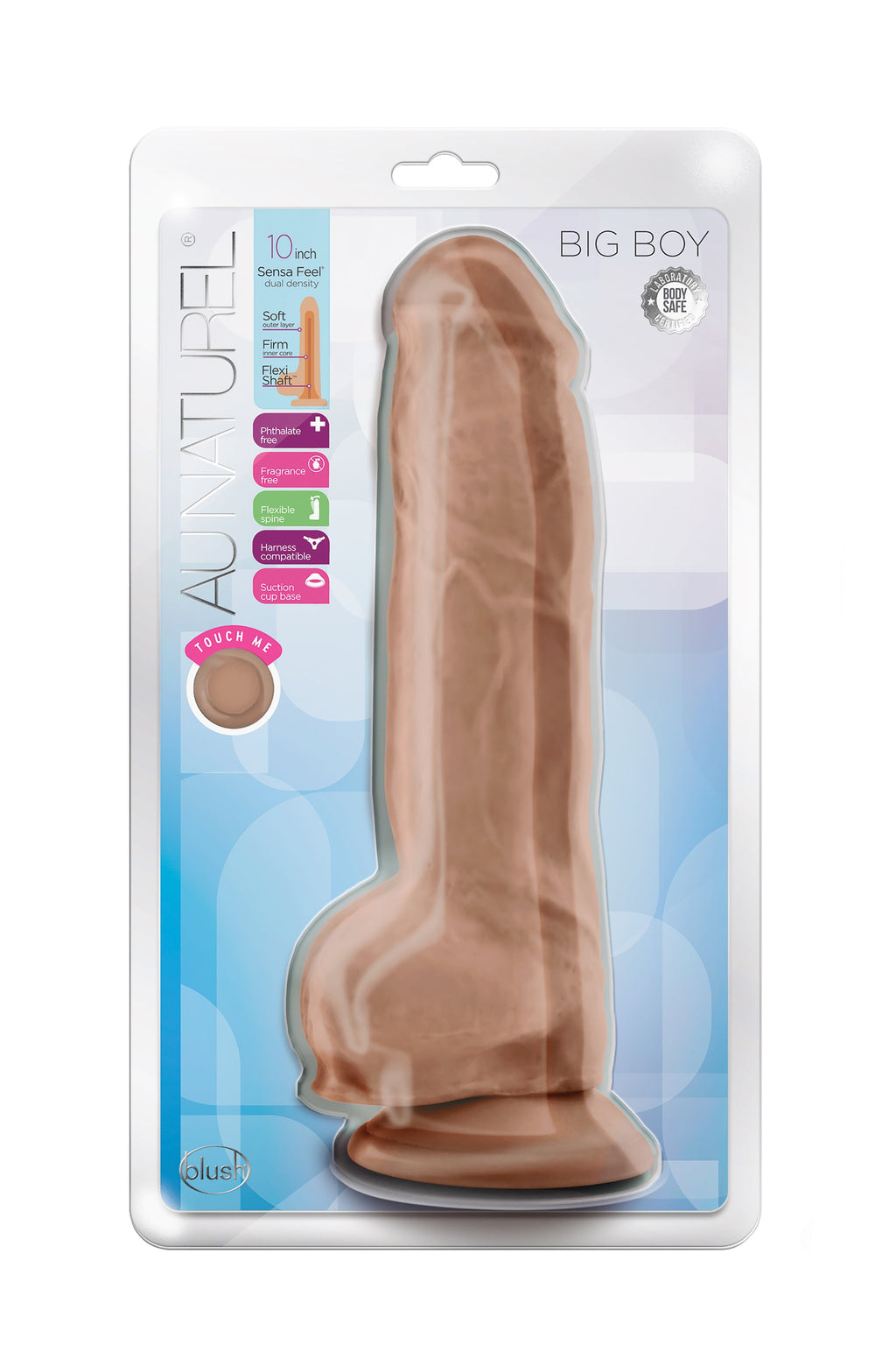 10-INCH NATURAL MOCHA LARGE DILDO