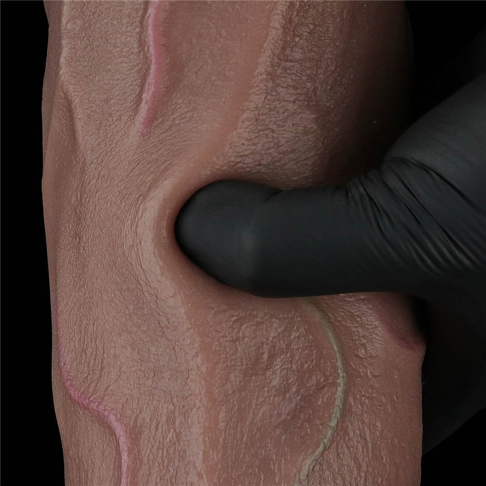 12'' XXL Dual-Layer Silicone Penis