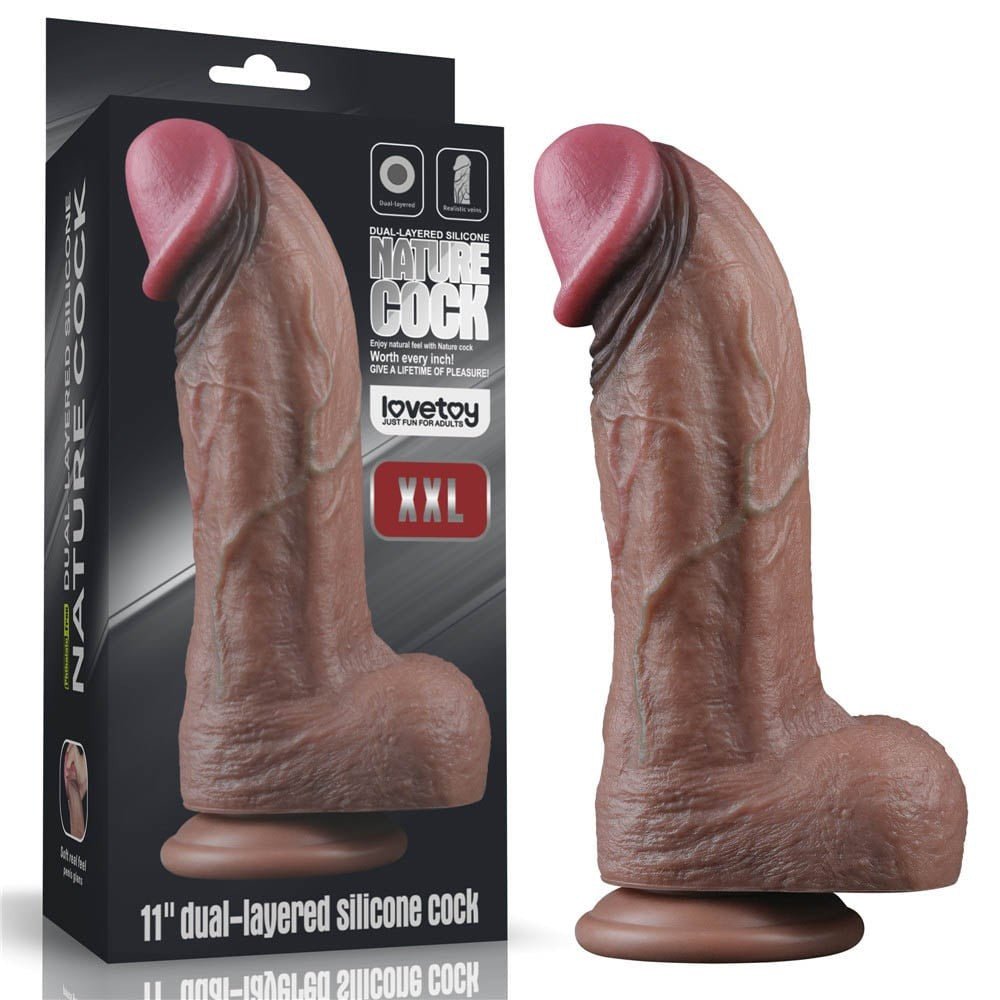 Pene in silicone a doppio strato da 11'' XXL