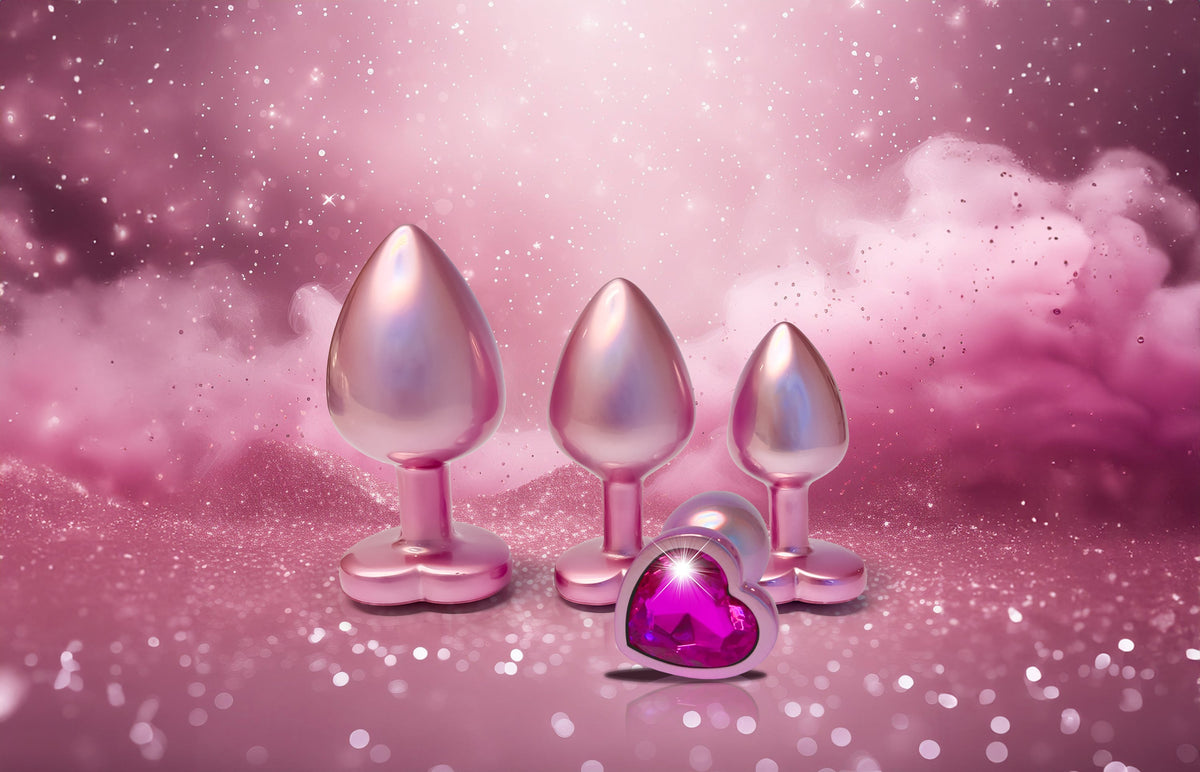 Plug GLEAMING LOVE PEARL MEDIUM PINK