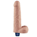 REAL SOFTEE 9" Rechargeable Vibrating Dildo (Flesh)