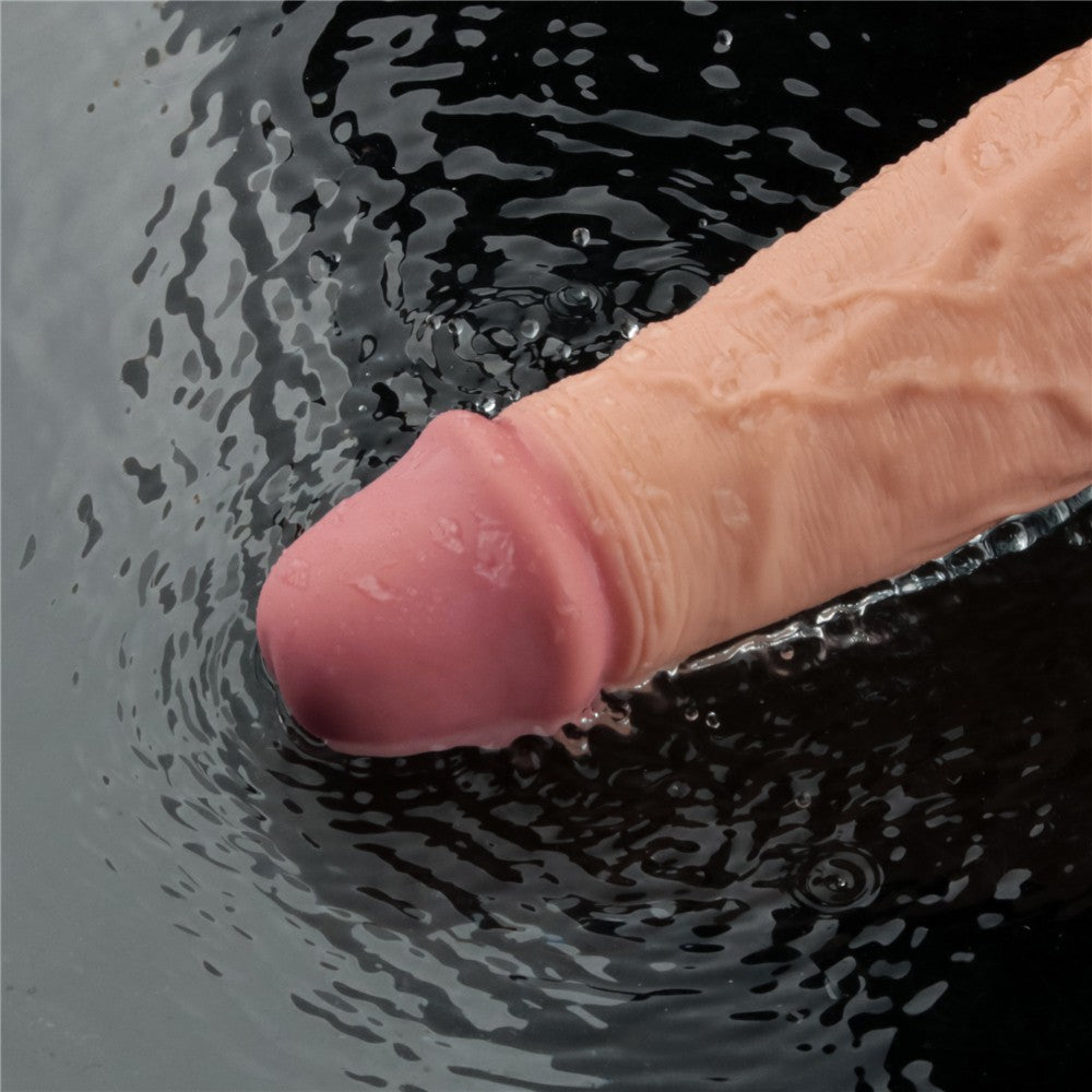 REAL SOFTEE 10" rechargeable vibrating dildo (flesh-colored)_B15O50_4