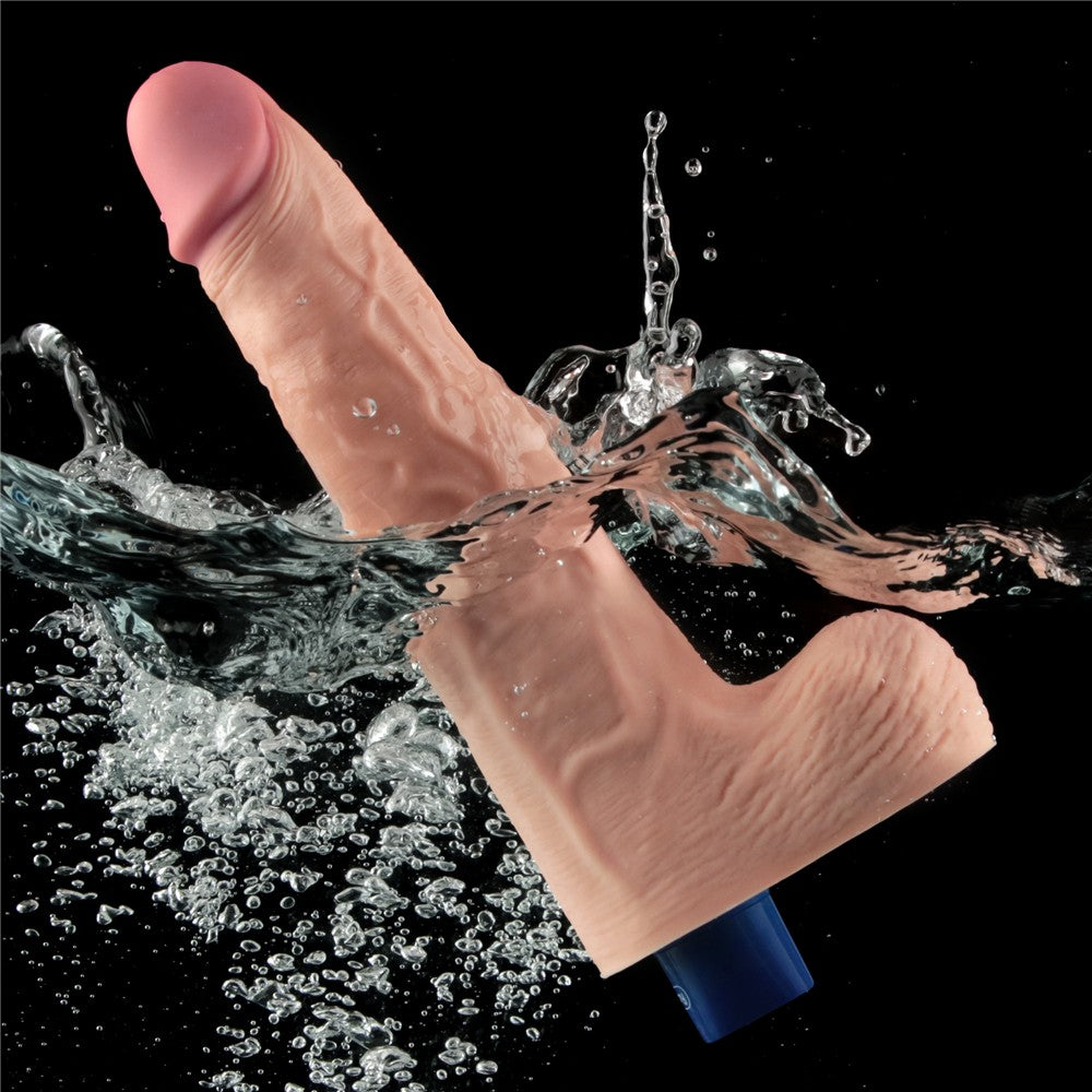 REAL SOFTEE 10" rechargeable vibrating dildo (flesh-colored)_B15O50_4