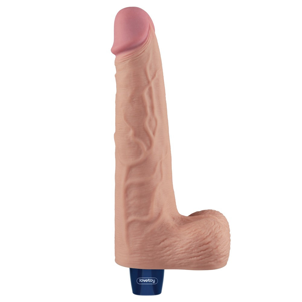 REAL SOFTEE 10" rechargeable vibrating dildo (flesh-colored)_B15O50_4