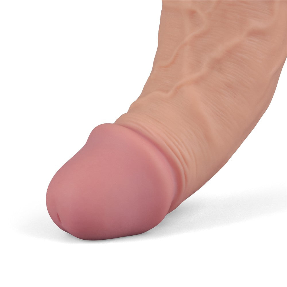 REAL SOFTEE 10" rechargeable vibrating dildo (flesh-colored)_B15O50_4