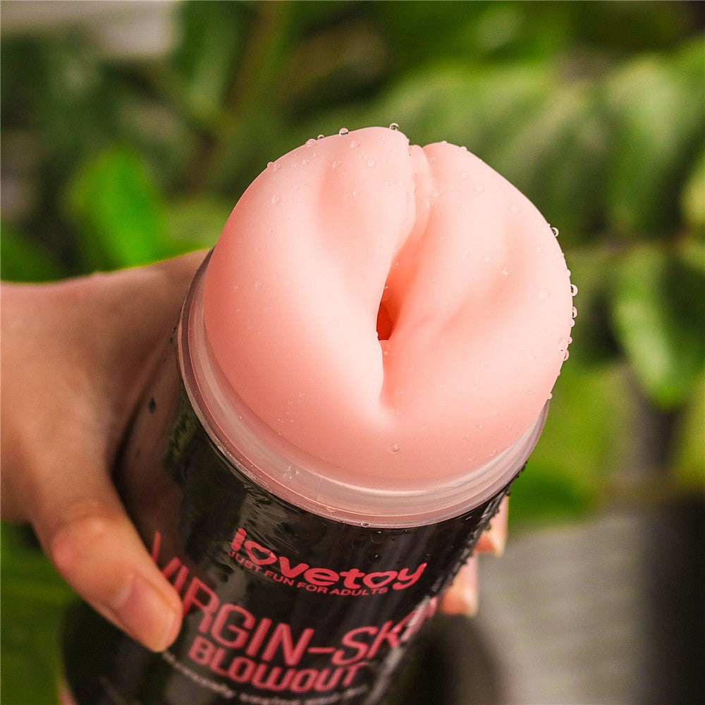 Vagina and ass with double side extension for virgin skin