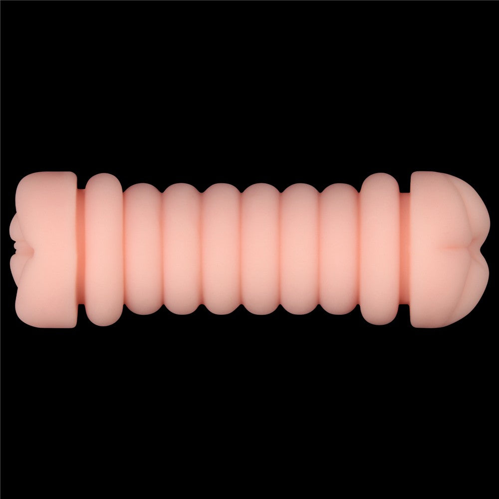 Vagina and ass with double side extension for virgin skin