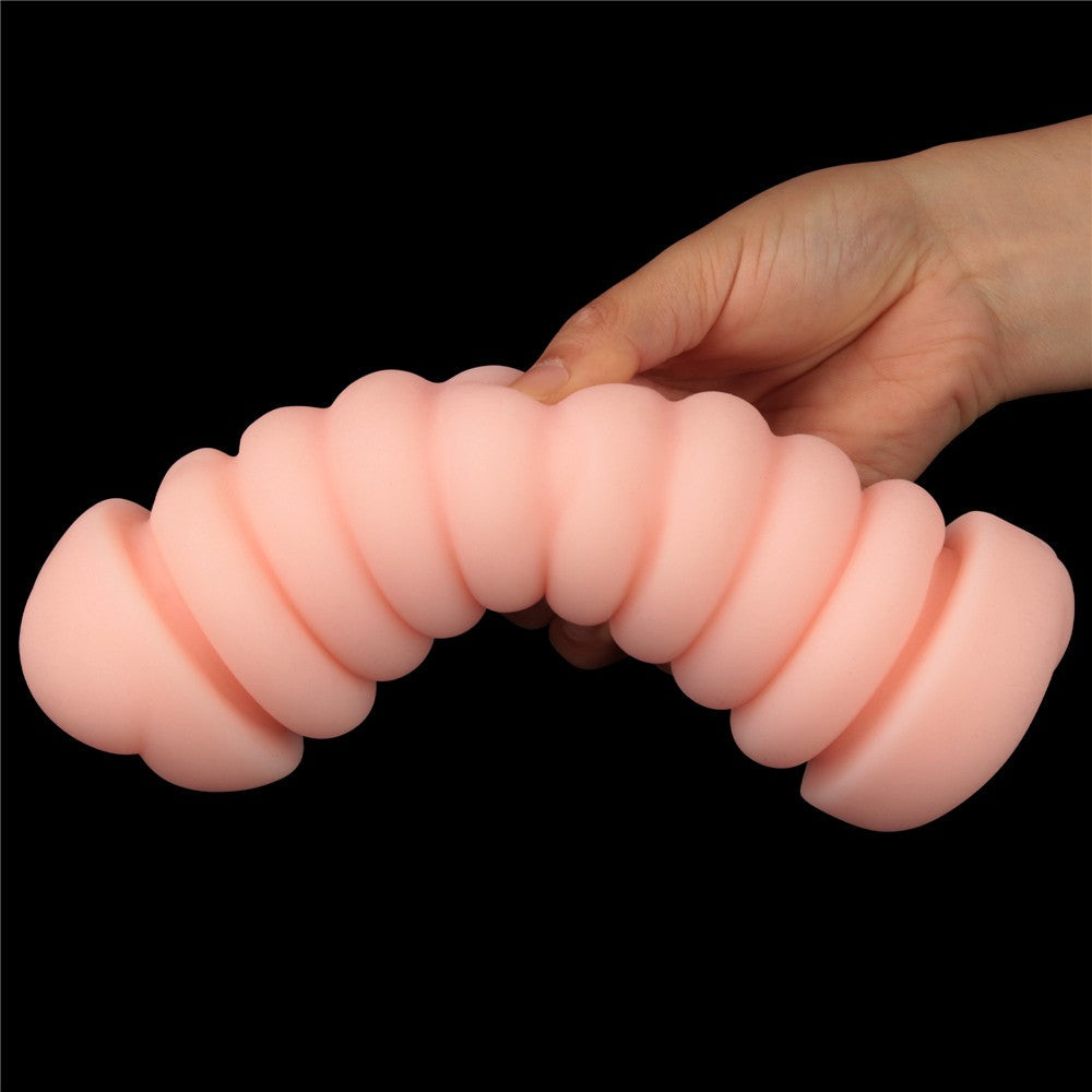 Vagina and ass with double side extension for virgin skin