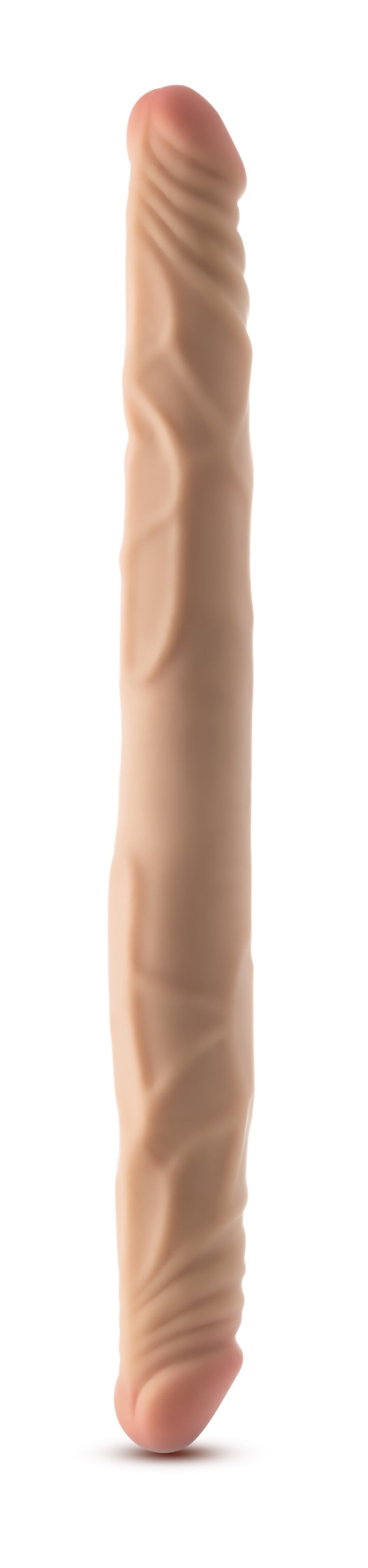DR. SKIN PLUS 14" DOUBLE DONG DISPOSABLE BEIGE