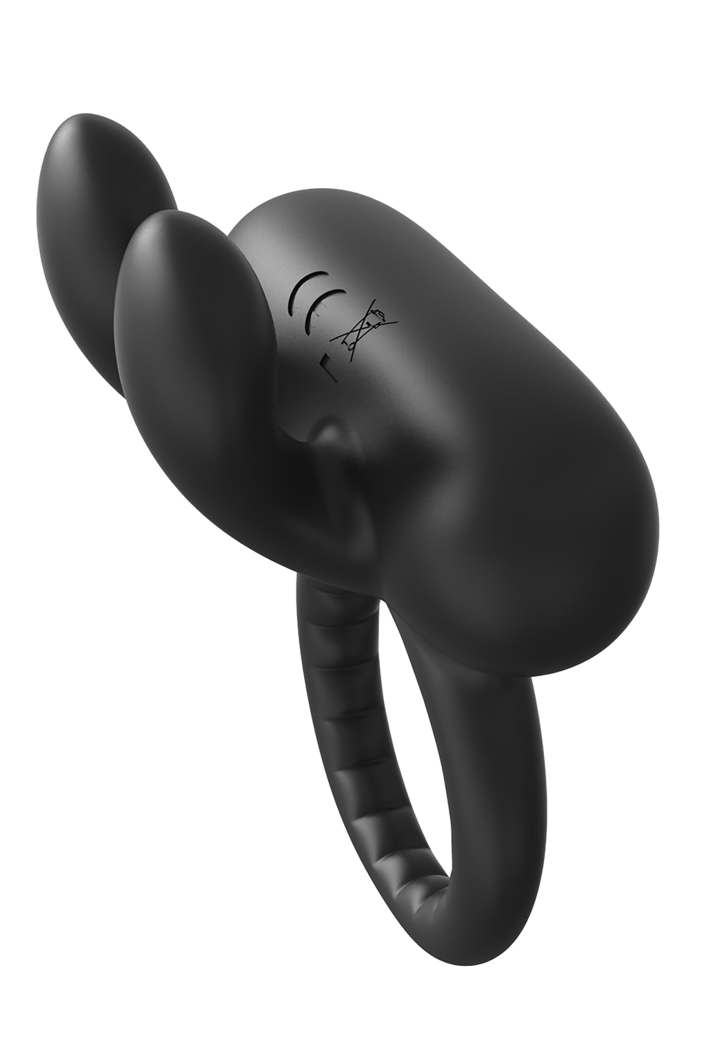 RAMROD RABBIT VIBRATING PENIS RING BLACK