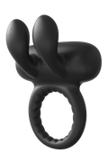 RAMROD RABBIT VIBRATING PENIS RING BLACK