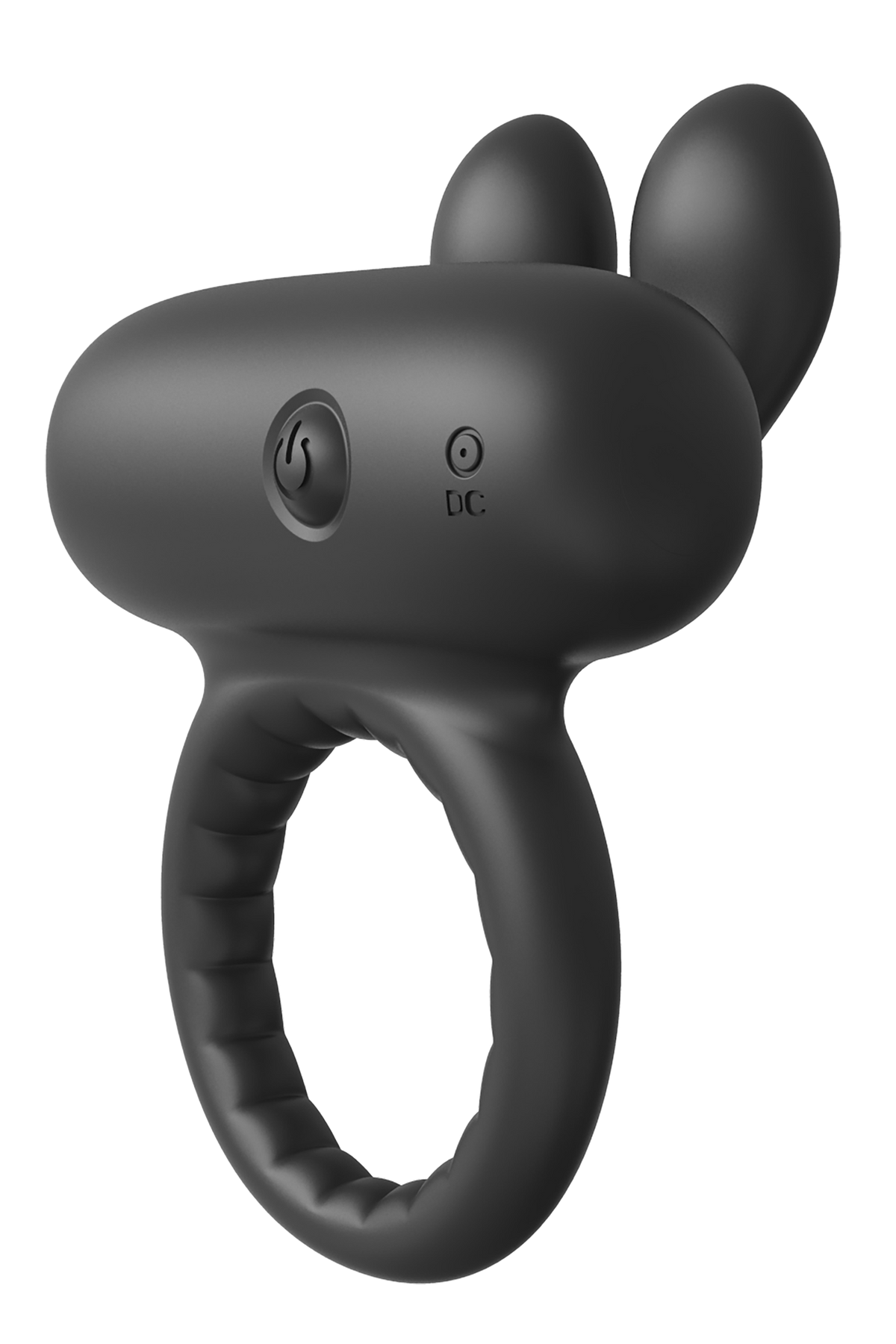 RAMROD RABBIT VIBRATING PENIS RING BLACK