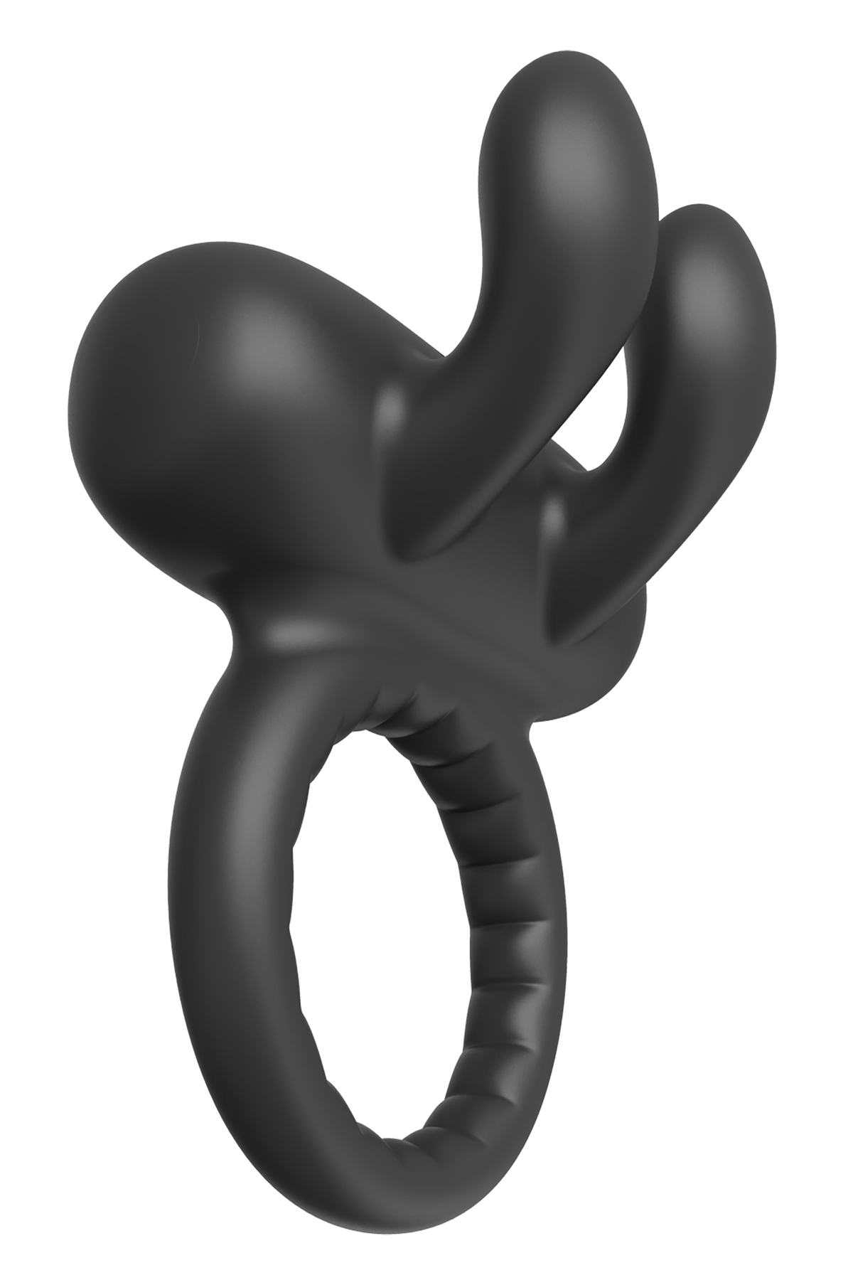 RAMROD RABBIT VIBRATING PENIS RING BLACK