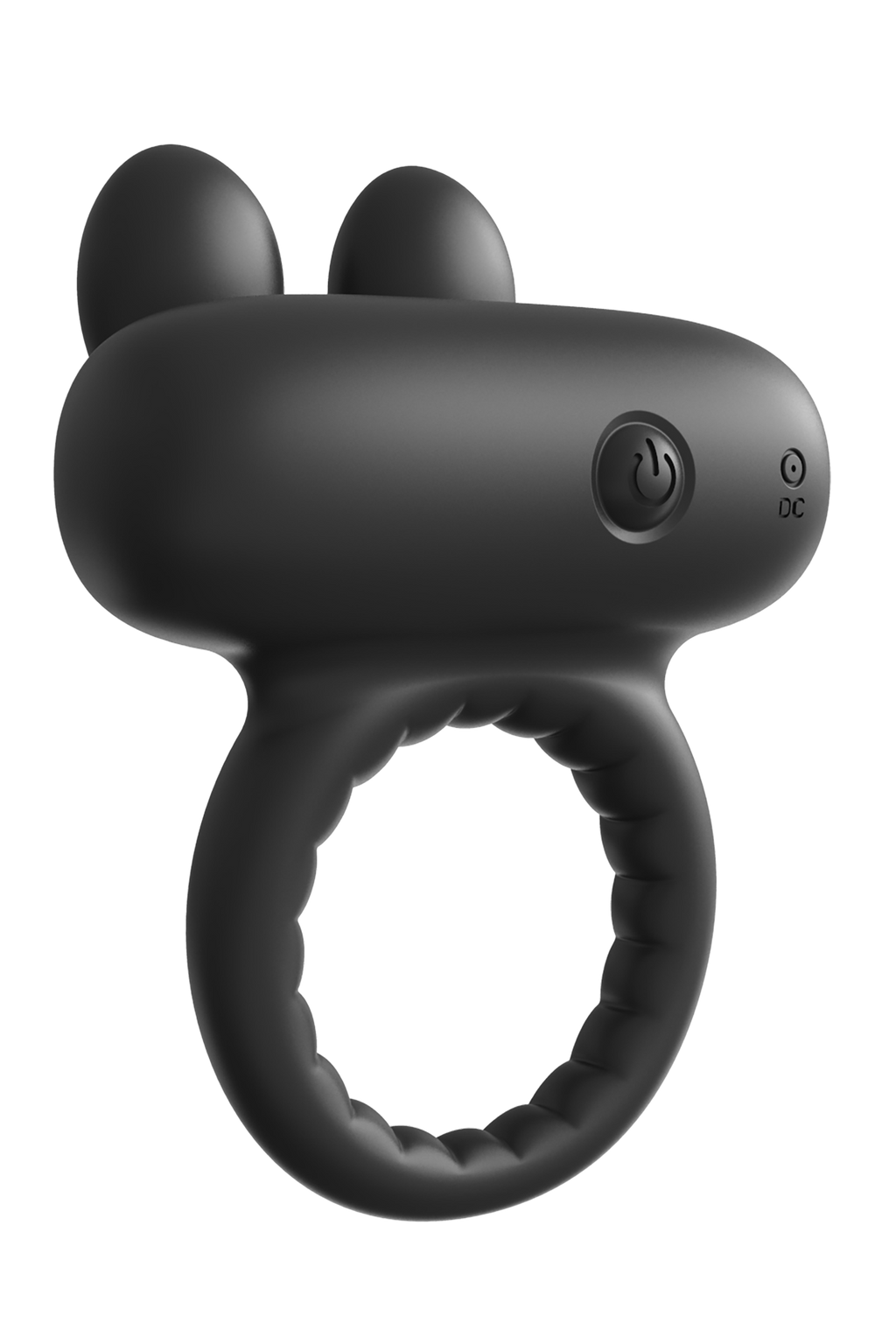 RAMROD RABBIT VIBRATING PENIS RING BLACK