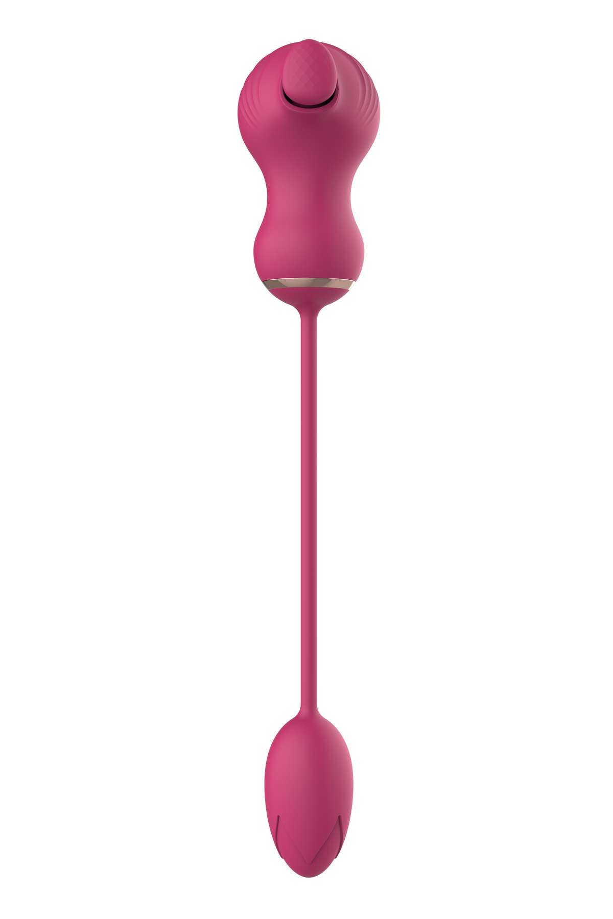 ESSENTIALS DOUBLE FLEXIBLE STIMULATOR AND PINK VIBRATING EGG
