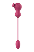 ESSENTIALS DOUBLE FLEXIBLE STIMULATOR AND PINK VIBRATING EGG