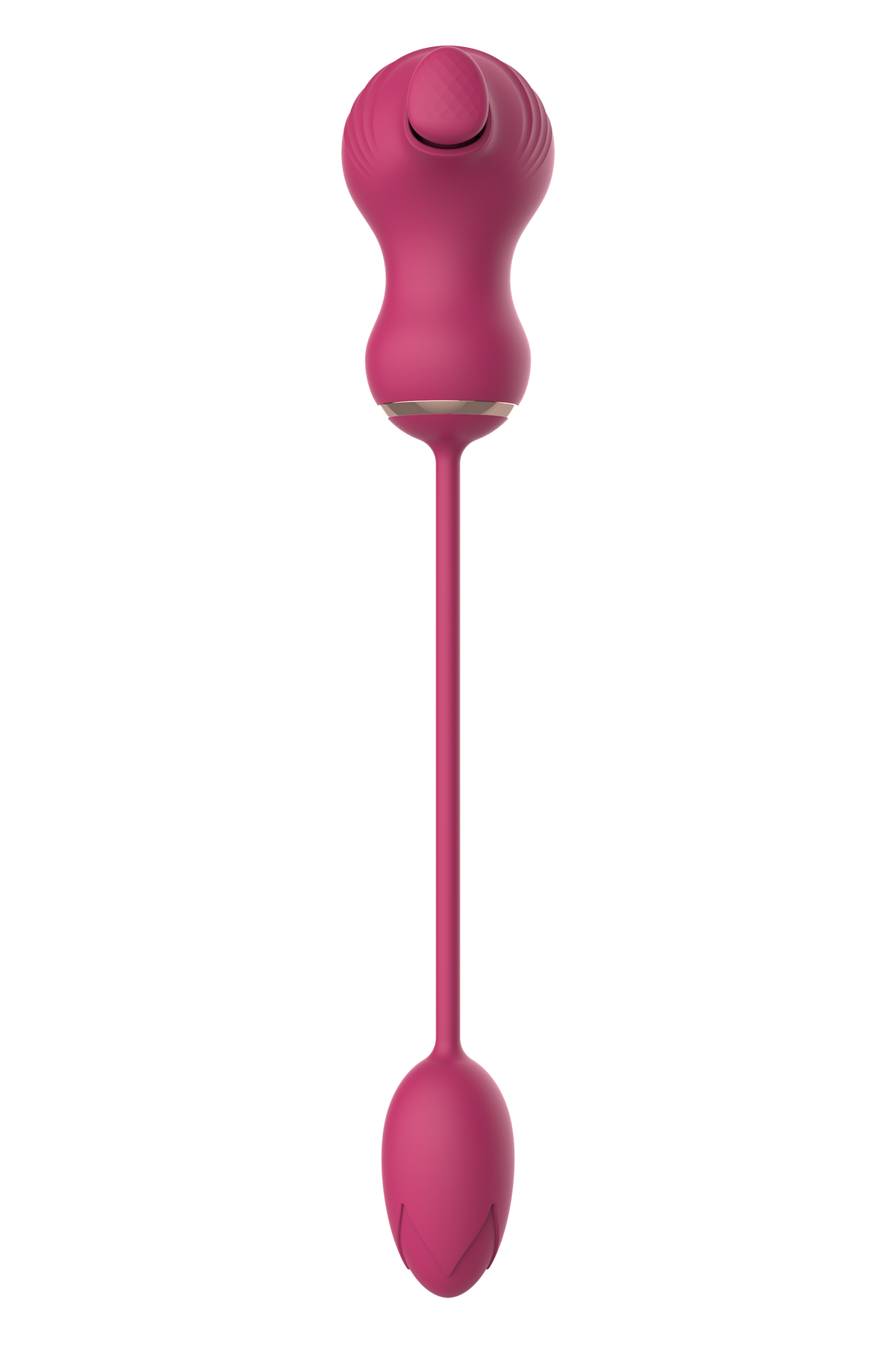 ESSENTIALS DOUBLE FLEXIBLE STIMULATOR AND PINK VIBRATING EGG