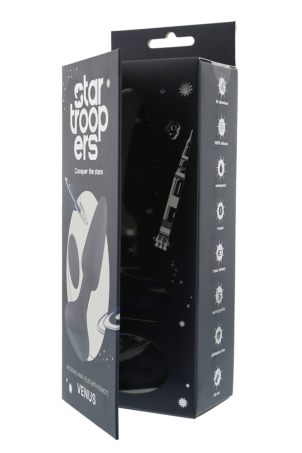 STARTROOPERS ROTATING VENUS ANAL PLUG WITH REMOTE CONTROL