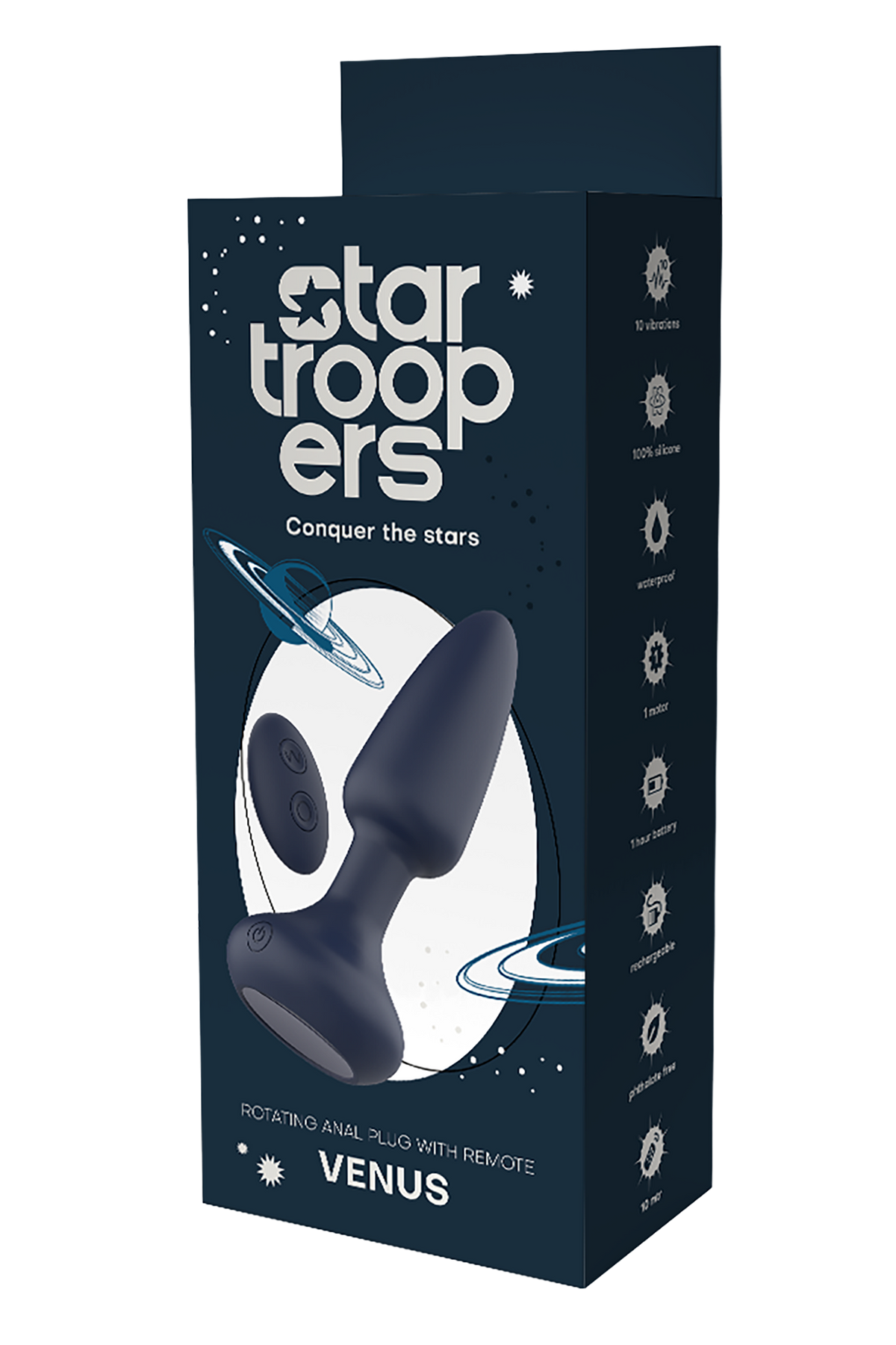 STARTROOPERS ROTATING VENUS ANAL PLUG WITH REMOTE CONTROL