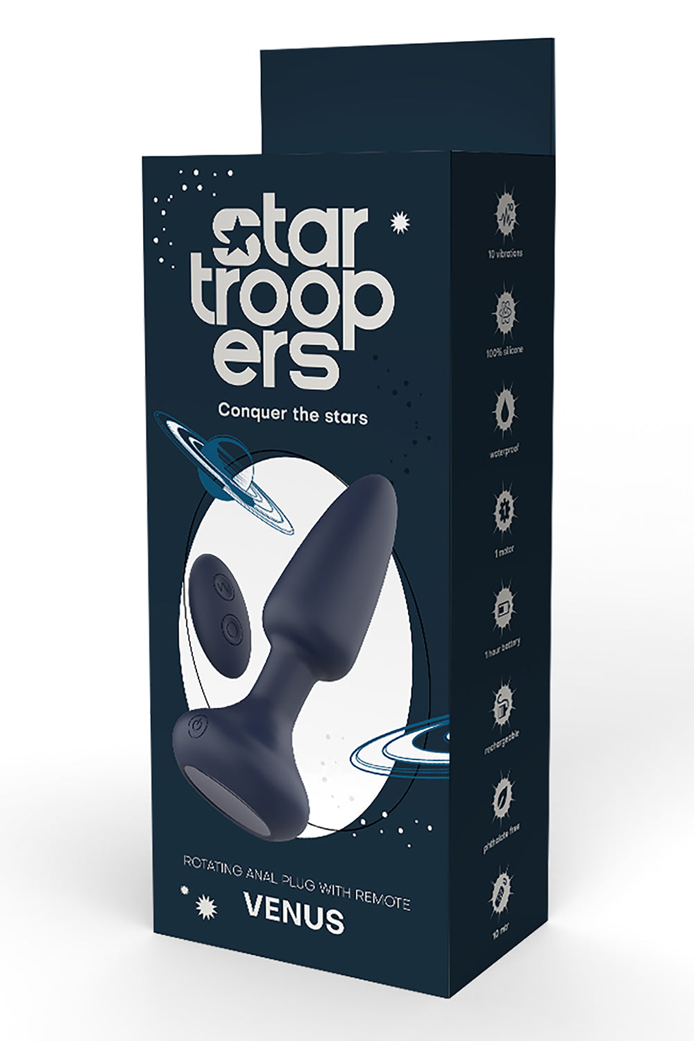 STARTROOPERS ROTATING VENUS ANAL PLUG WITH REMOTE CONTROL