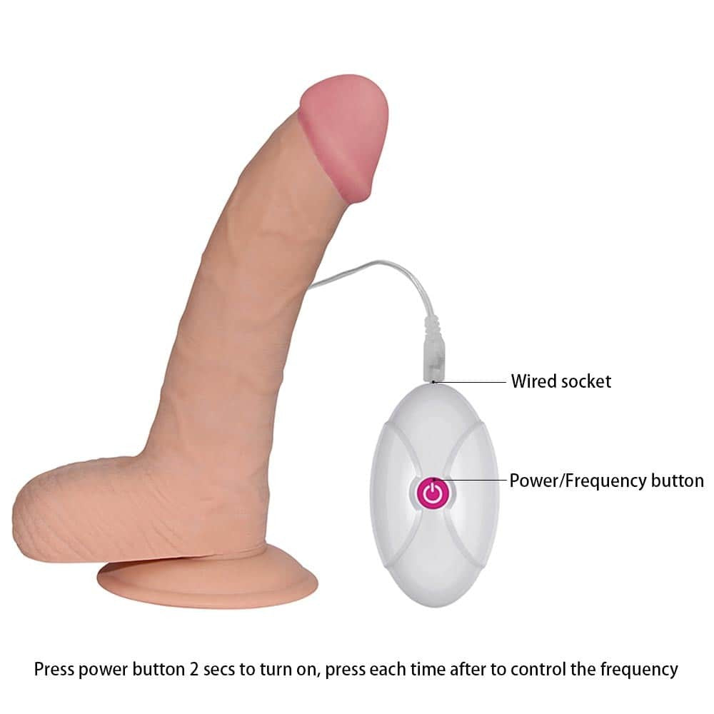 8.8" The Ultra Soft Dude - Vibrating flesh