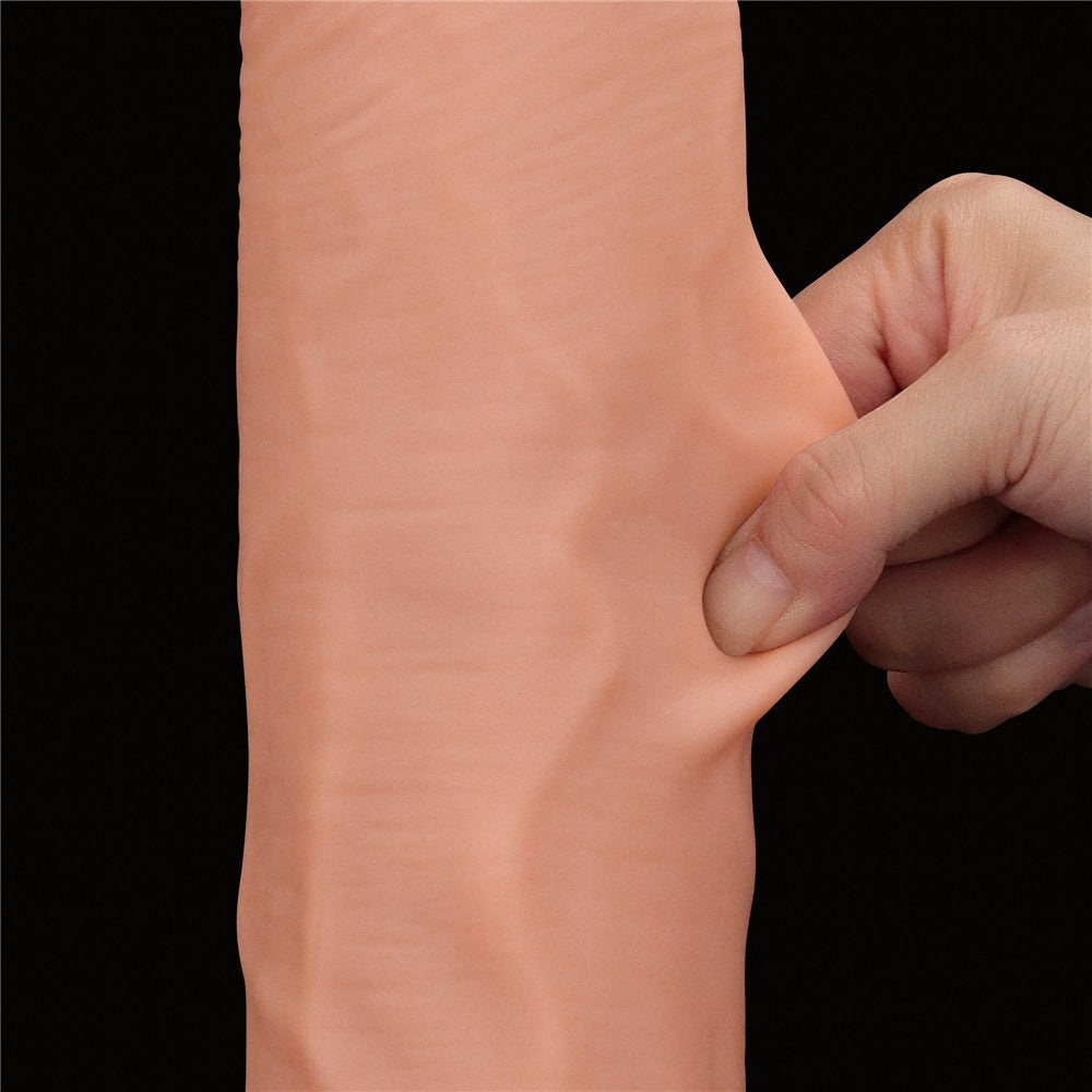 King Size 14'' Dual-Layer Gliding Dildo