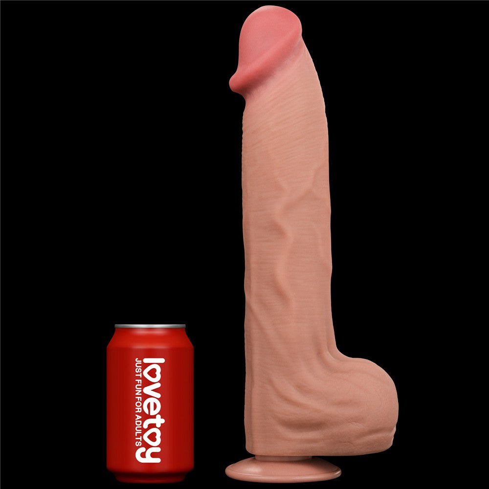 King Size 14'' Dual-Layer Gliding Dildo