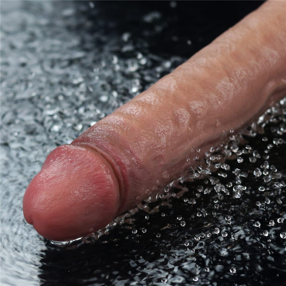 REAL SOFTEE 9.5" Rechargeable Silicone Vibrating Dildo