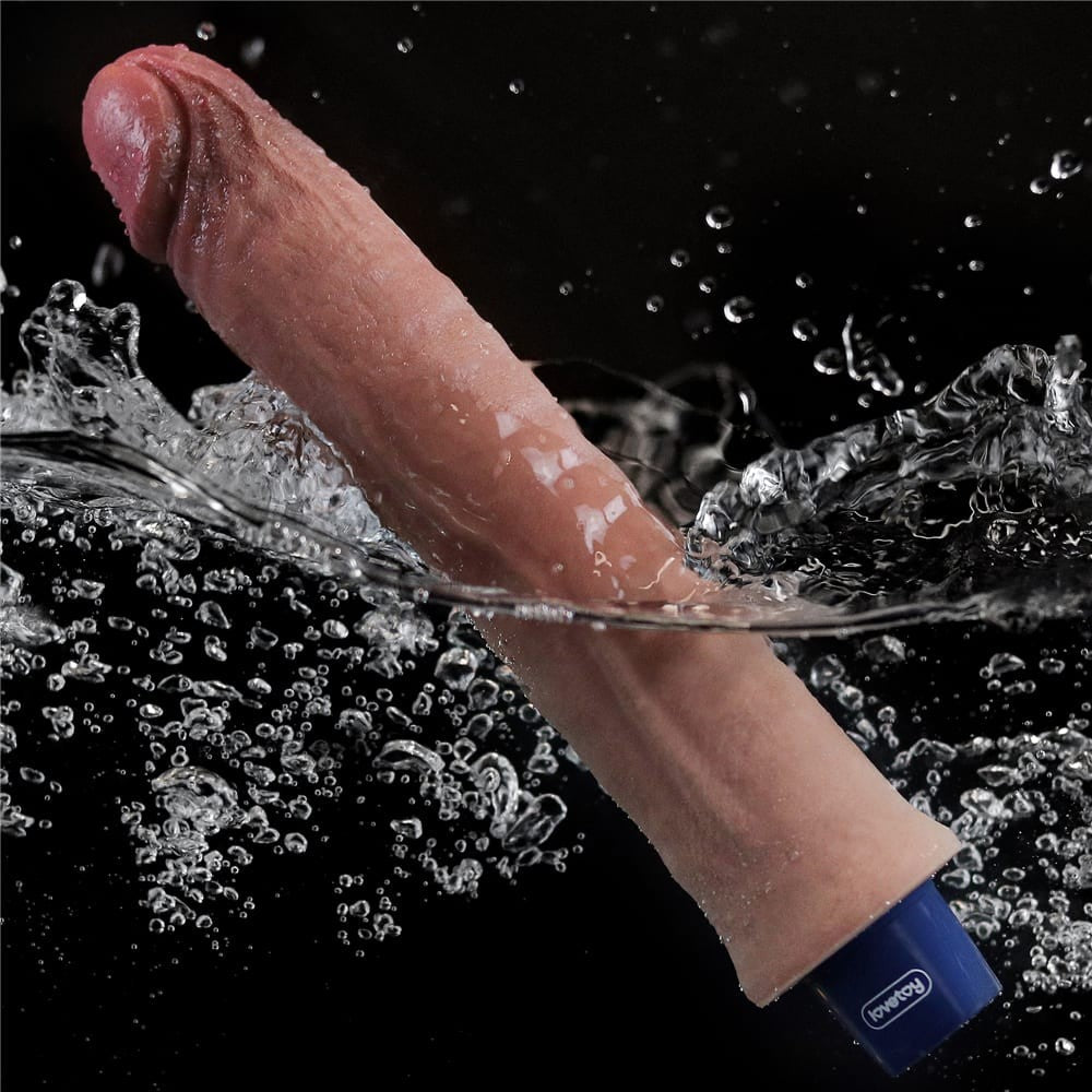 REAL SOFTEE 9.5" Rechargeable Silicone Vibrating Dildo