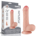 7'' Double Layer Dildo with Sliding Skin Flesh_B0O50_3