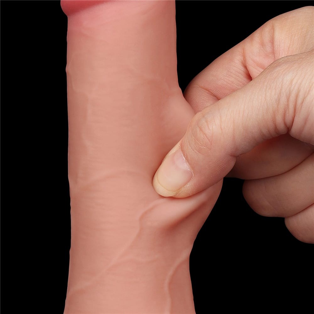 Dual-layer Dildo with Movable Skin, 7.5'', Flesh Tone II_B15O50_3