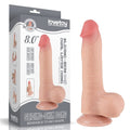 8'' Sliding Dual Layer Flesh-Colored Dildo I_B15O50_3