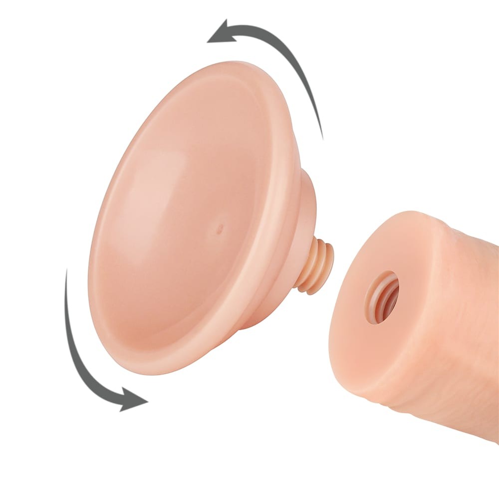 8'' Flesh II Dual-Layer Dildo with Movable Skin