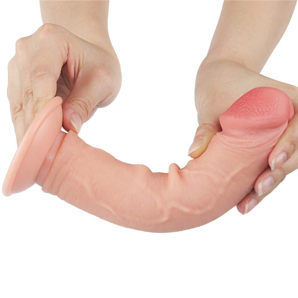 8'' Flesh II Dual-Layer Dildo with Movable Skin