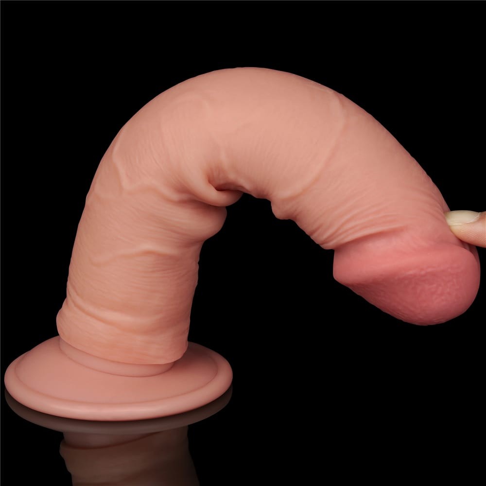 8'' Flesh II Dual-Layer Dildo with Movable Skin