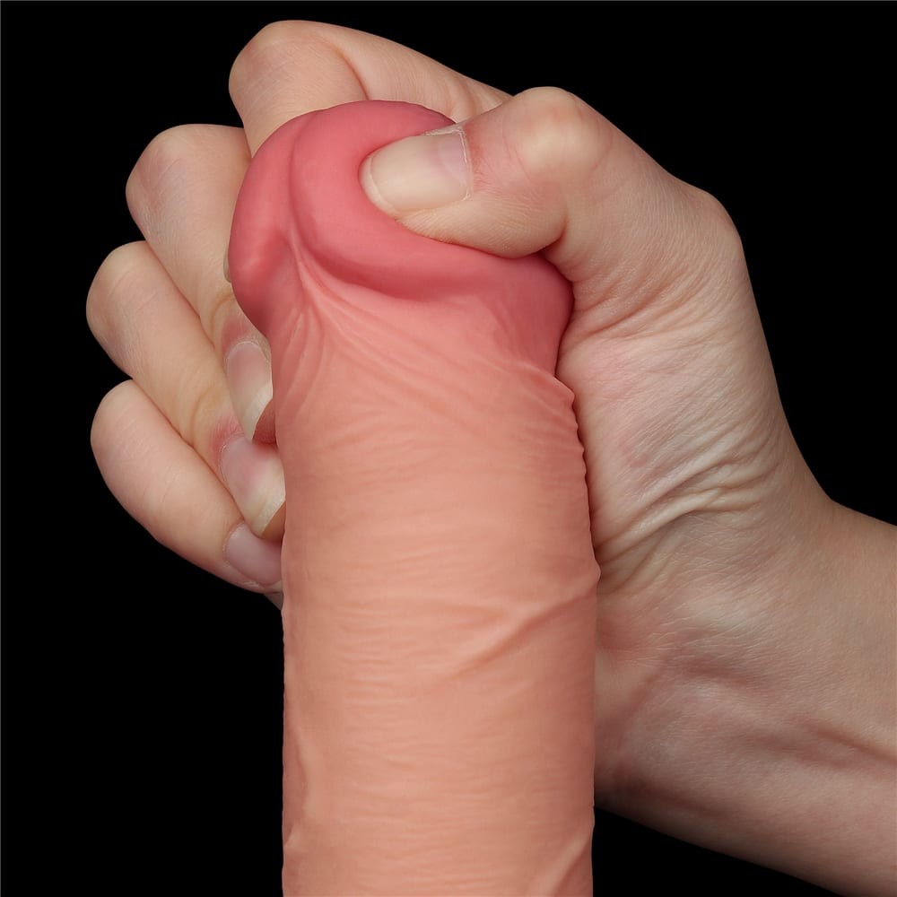 8'' Flesh II Dual-Layer Dildo with Movable Skin