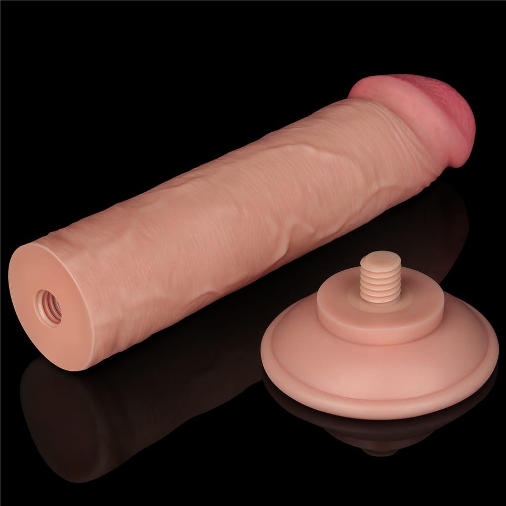 8'' Flesh II Dual-Layer Dildo with Movable Skin