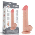 8'' Sliding Skin Double-Layer Dildo Flesh III_B15O50_3