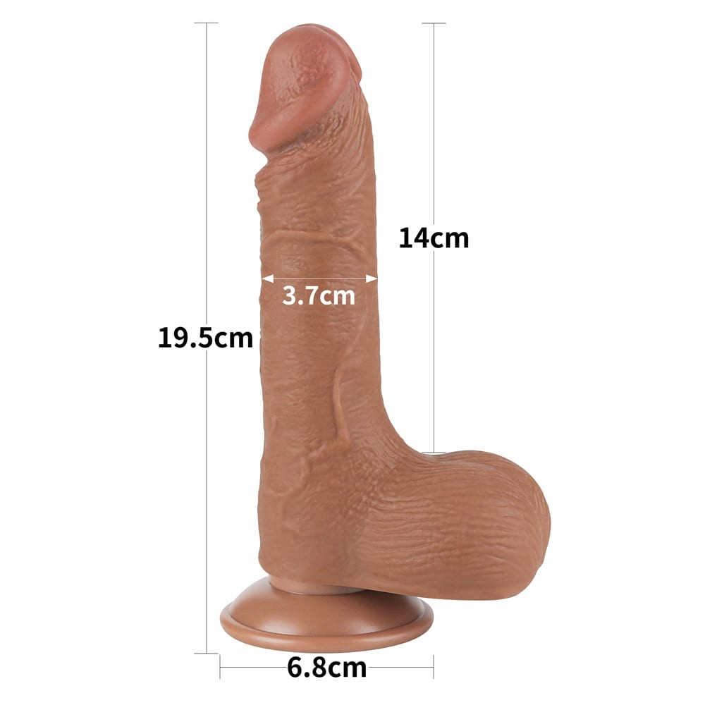 7.5'' Double Layer Sliding Dong, Brown III_B15O50_3