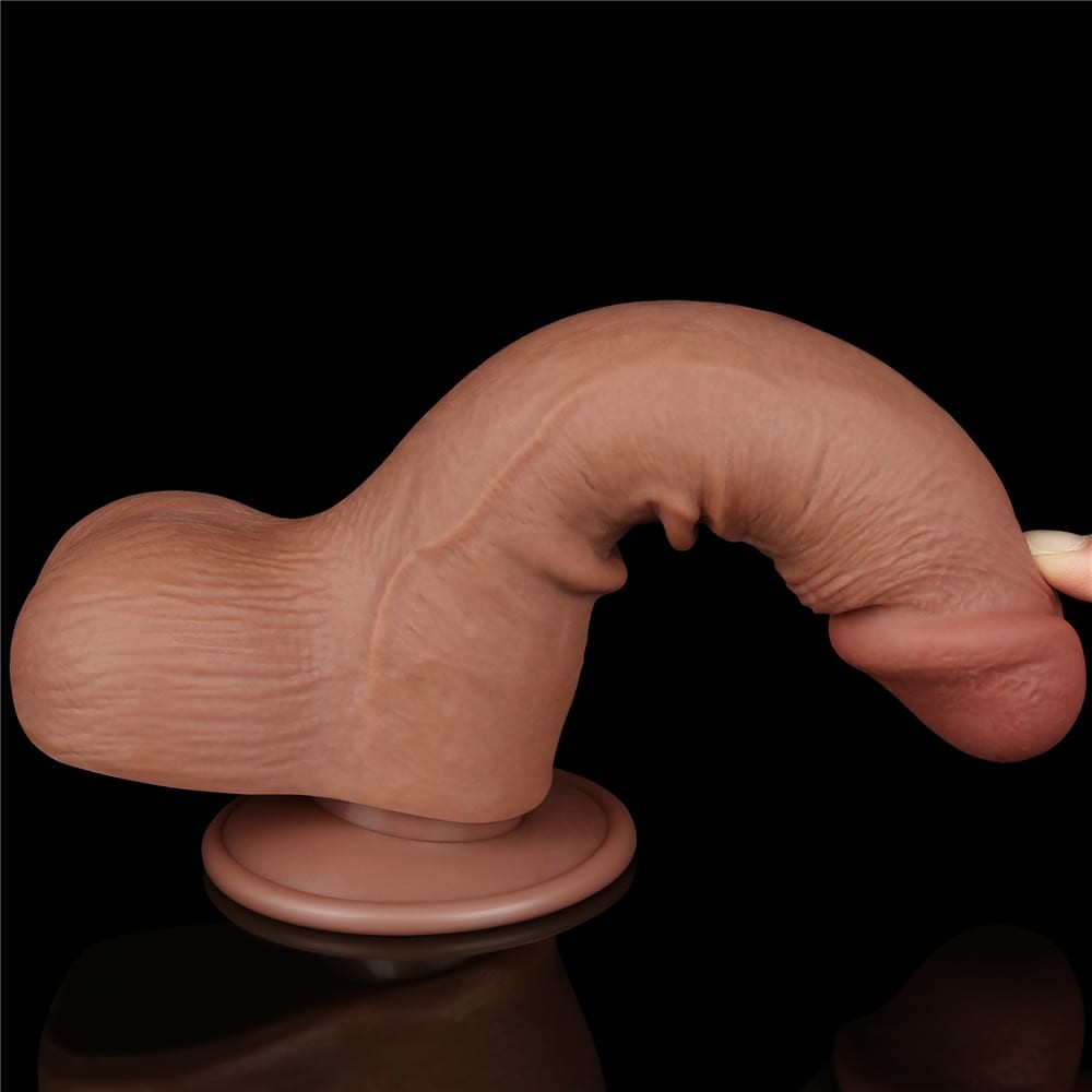 7.5'' Double Layer Sliding Dong, Brown III_B15O50_3