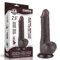 7.5'' Double-Layer Sliding Dildo, Black II_B15O50_3