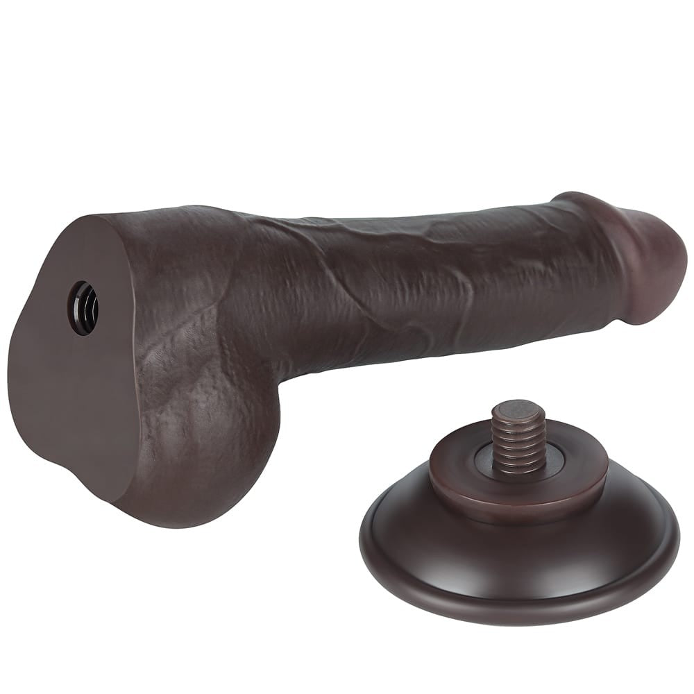 7.5'' Double-Layer Sliding Dildo, Black II_B15O50_3
